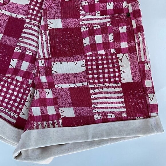 Vintage 90s High Waist Abstract Print Shorts - Picture 6 of 8